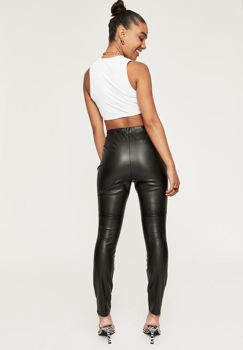 Supré  - Vegan leather legging - black