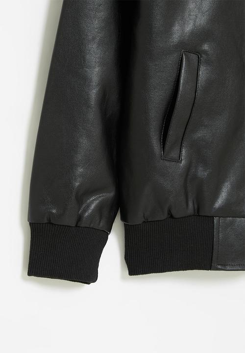 Rebel Republic - Boys faux leather jacket - black