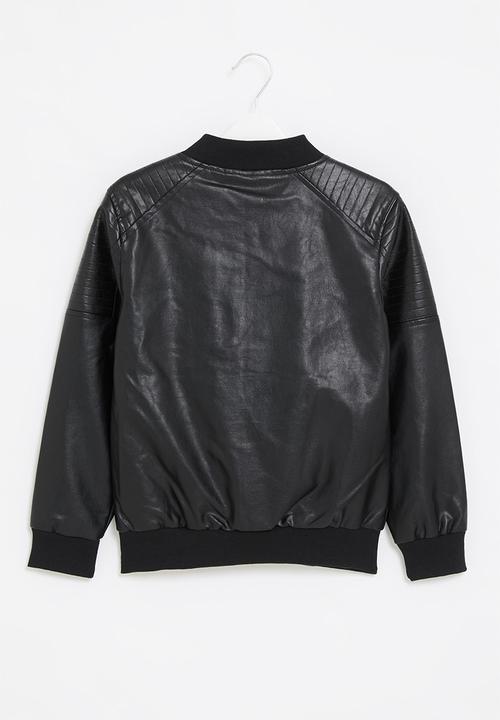 Rebel Republic - Boys faux leather jacket - black