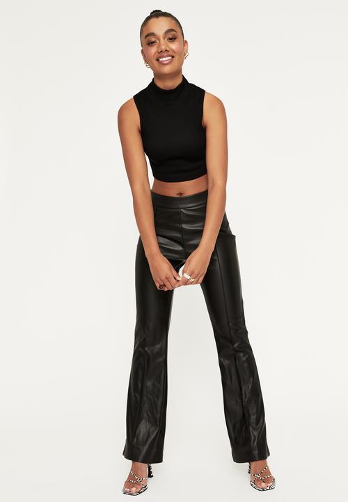 Supré  - Gigi mock neck seamfree top - black