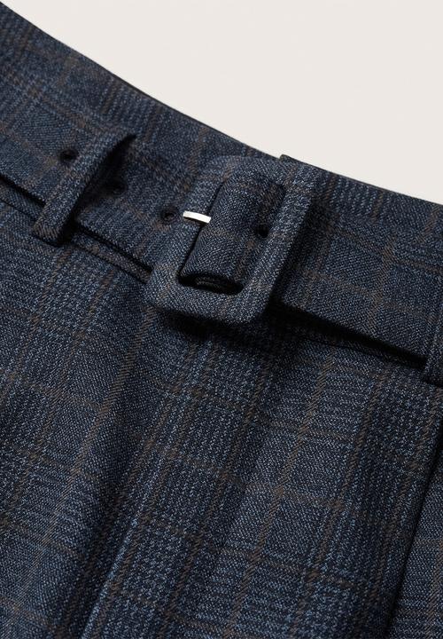 MANGO - Trousers lita - navy
