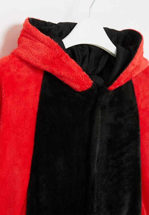 Pop Candy - Dino onesie - red & black 