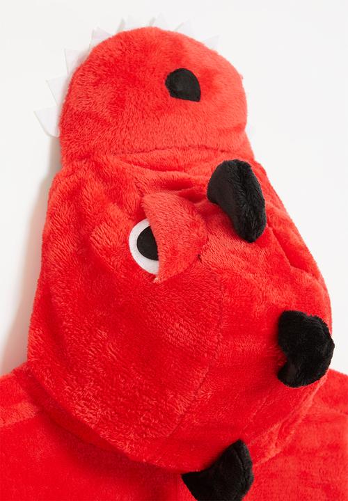 Pop Candy - Dino onesie - red & black 