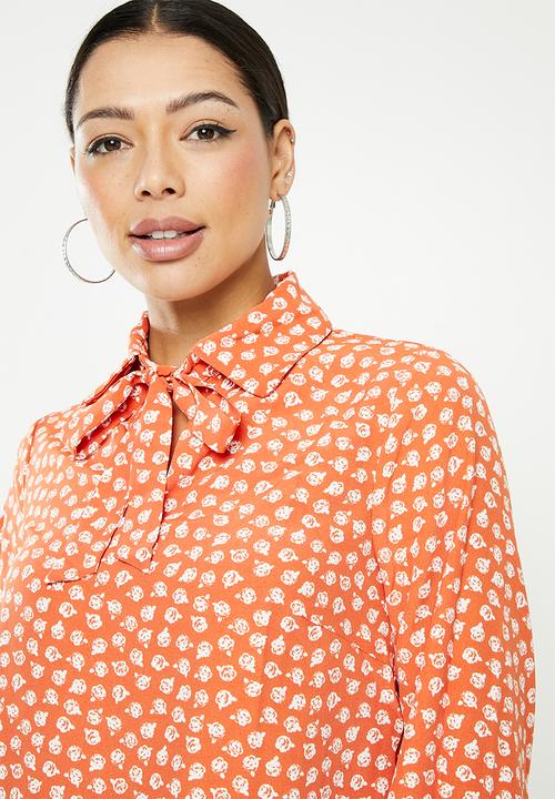 Glamorous - Ditsy print blouse - rust