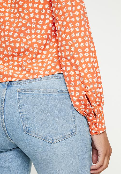 Glamorous - Ditsy print blouse - rust