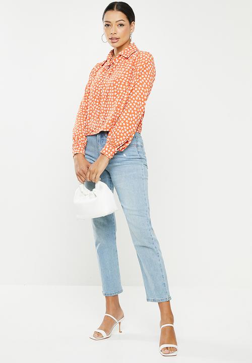 Glamorous - Ditsy print blouse - rust