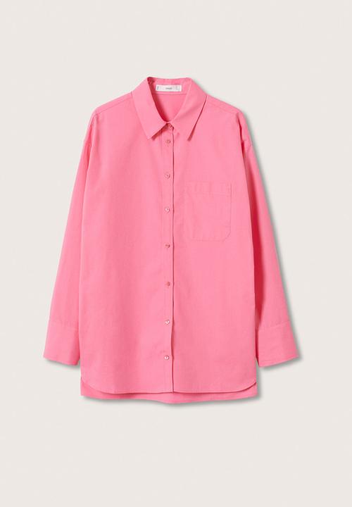MANGO - Shirt bej - pink