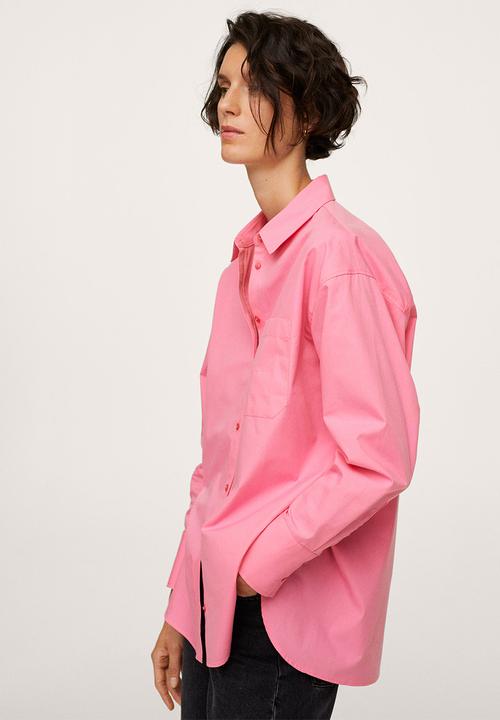 MANGO - Shirt bej - pink