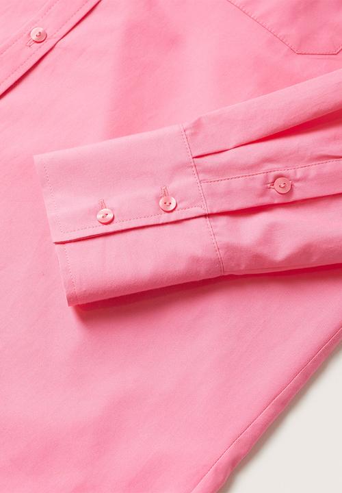 MANGO - Shirt bej - pink