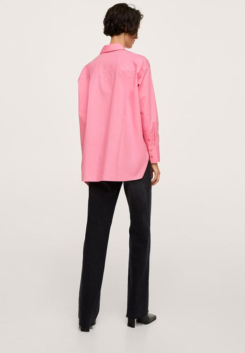 MANGO - Shirt bej - pink