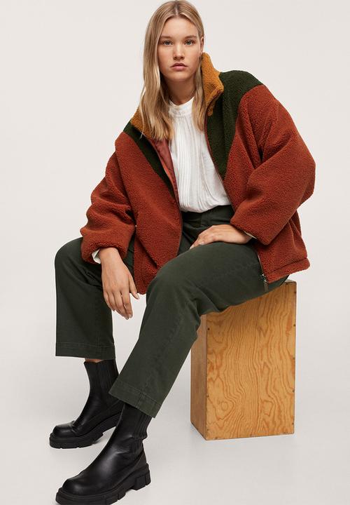 MANGO - Plus jacket gestalt - brown
