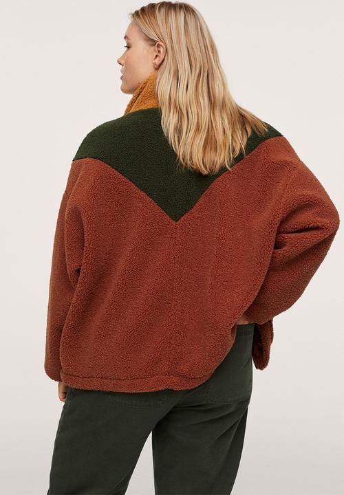MANGO - Plus jacket gestalt - brown