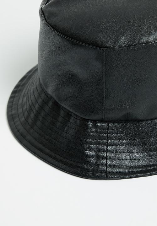 Trendyol - Pu bucket hat - black