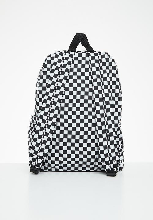 Vans - Old skool check backpack - black & white