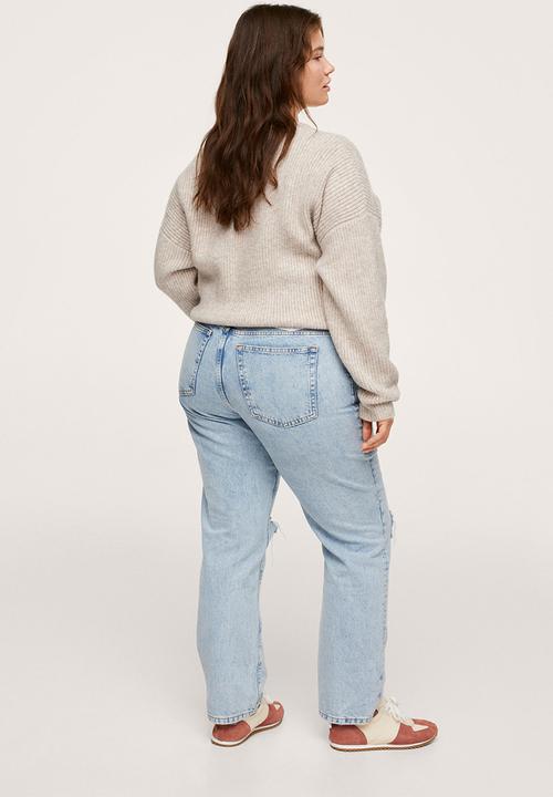 MANGO - Plus sweater pattern - light beige