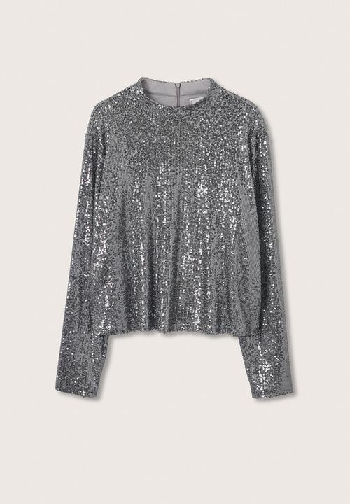 MANGO - Plus T-shirt lenjuel1 - silver