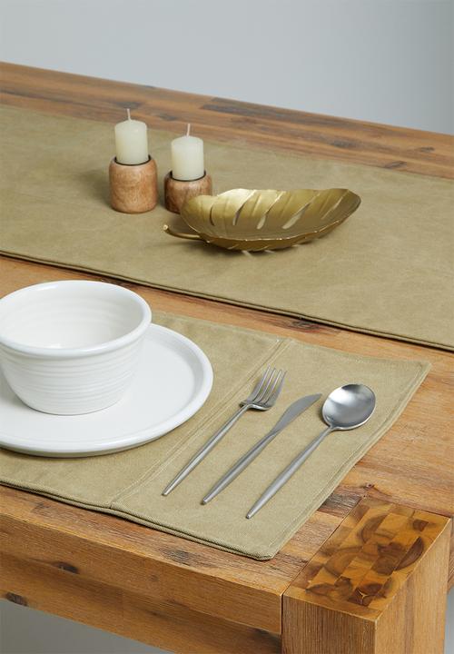 Sixth Floor - Masiari doubled lined tablerunner - scotch