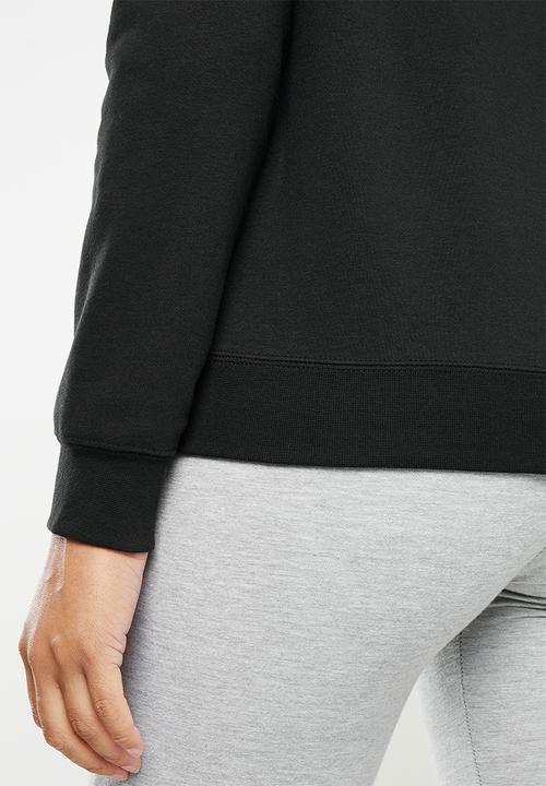 Nike - Nsw essntial fleece gx crew - black & white
