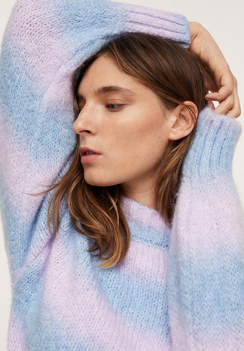 MANGO - Sweater rocho - light pastel purple