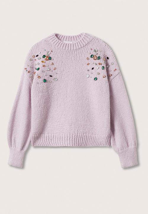 MANGO - Sweater corona - light pastel purple
