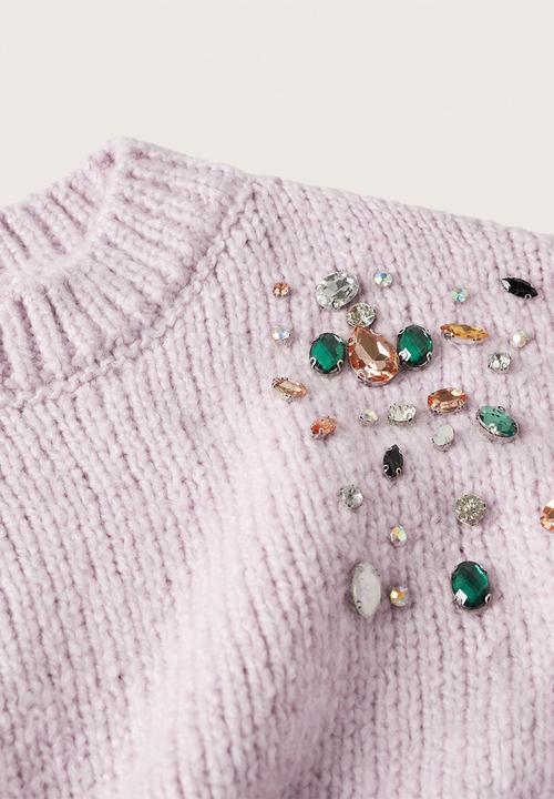 MANGO - Sweater corona - light pastel purple
