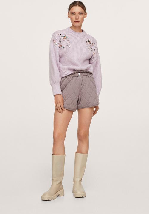 MANGO - Sweater corona - light pastel purple