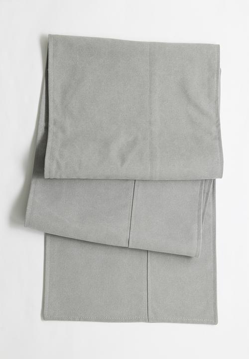 Sixth Floor - Masiari doubled lined tablerunner - slate