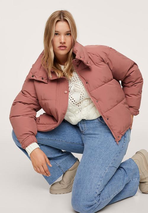 MANGO - Plus anorak cherry - light pastel pink
