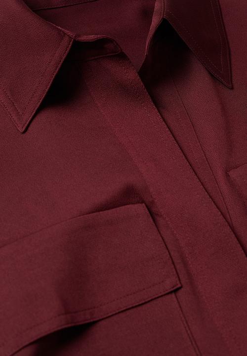 MANGO - Shirt aida - burgundy 