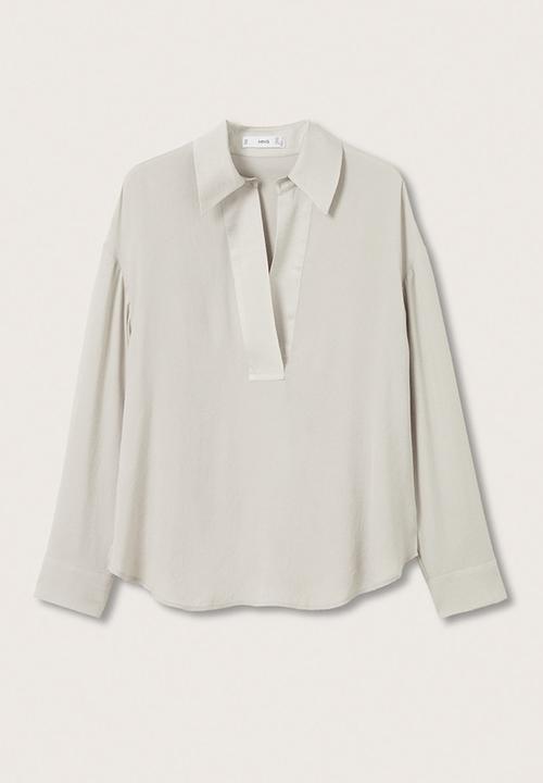 MANGO - Shirt daniela - ecru 