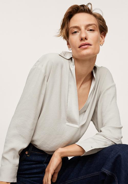 MANGO - Shirt daniela - ecru 