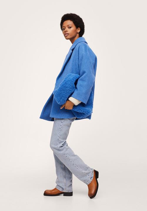 MANGO - Coat pulpo - medium blue