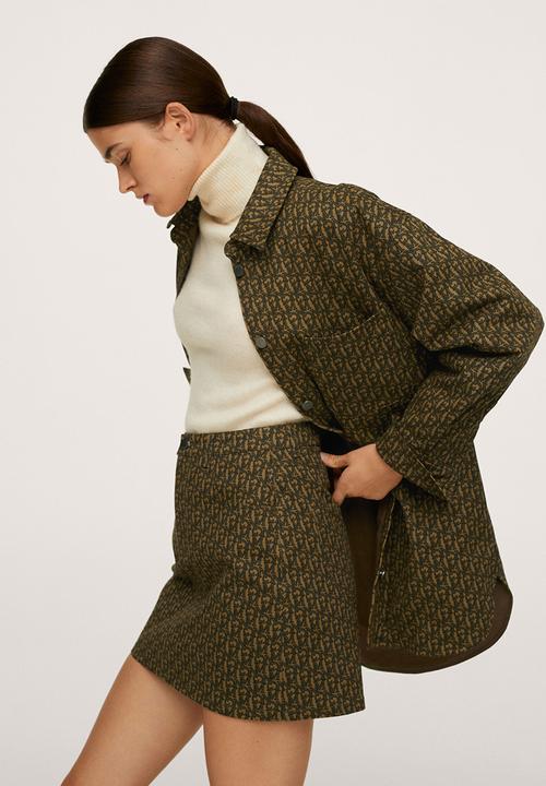 MANGO - Skirt charlie - brown