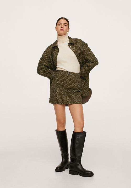 MANGO - Skirt charlie - brown
