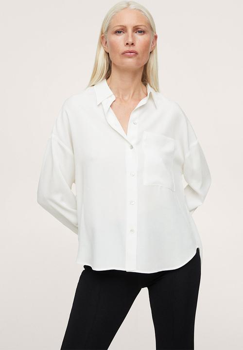MANGO - Blouse lima - white