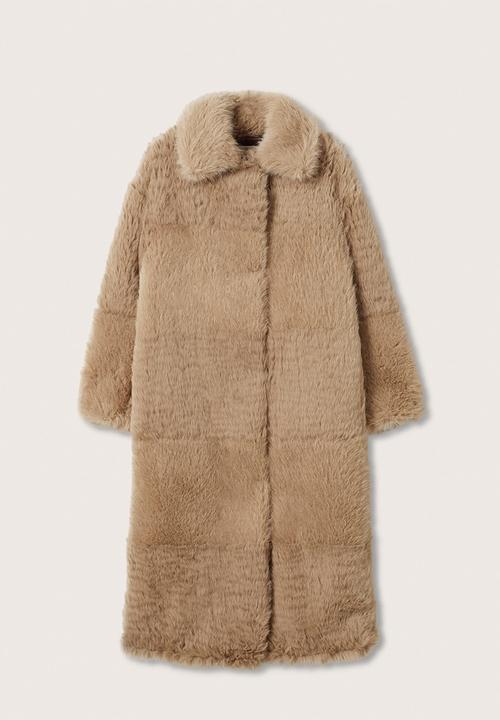 MANGO - Coat chowchow - light beige