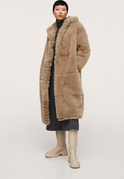 MANGO - Coat chowchow - light beige