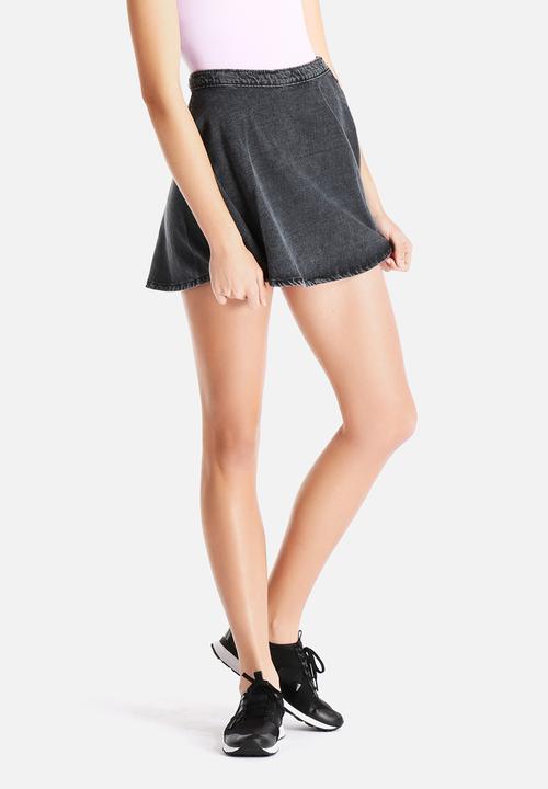 american apparel denim circle skirt