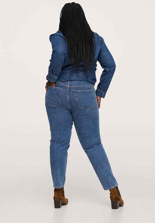 MANGO - Plus shirt julie - dark denim blue