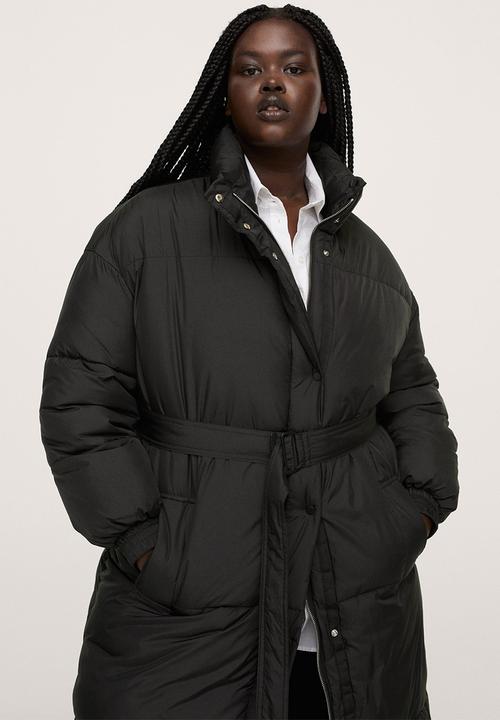 MANGO - Plus anorak coulant - black