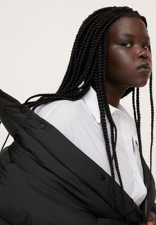 MANGO - Plus anorak coulant - black