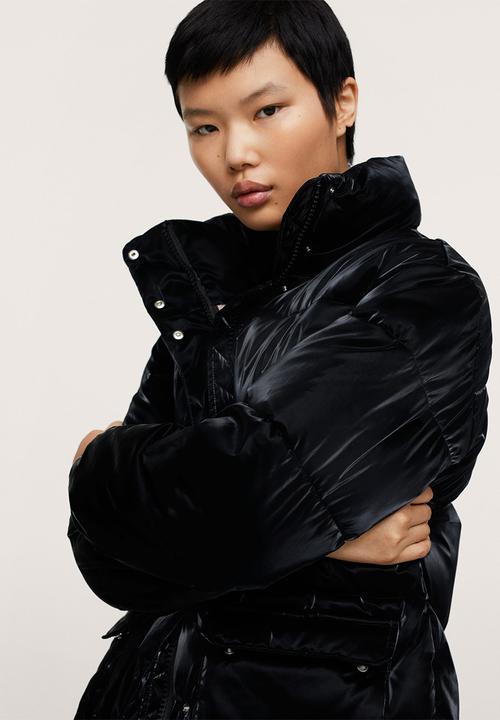 MANGO - Anorak shark - black