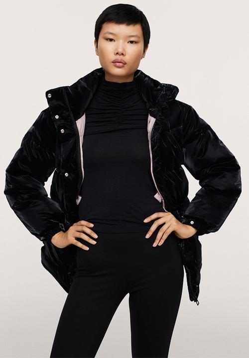 MANGO - Anorak shark - black