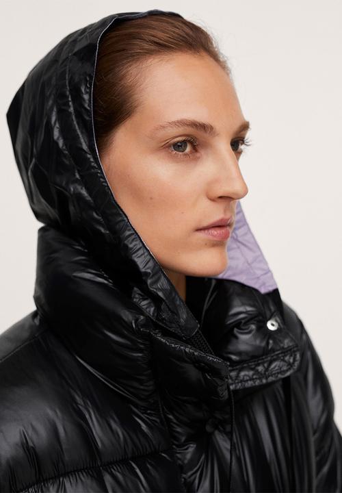 MANGO - Anorak aspen - black