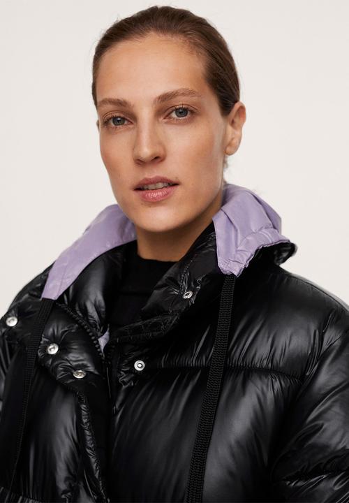 MANGO - Anorak aspen - black