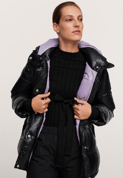 MANGO - Anorak aspen - black