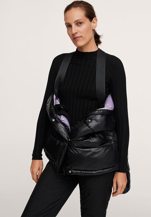 MANGO - Anorak aspen - black