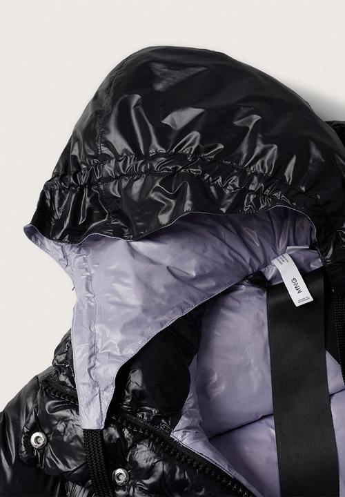 MANGO - Anorak aspen - black