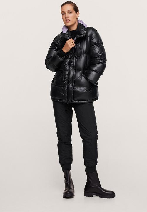 MANGO - Anorak aspen - black