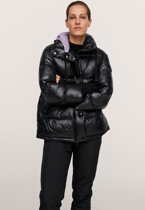 MANGO - Anorak aspen - black